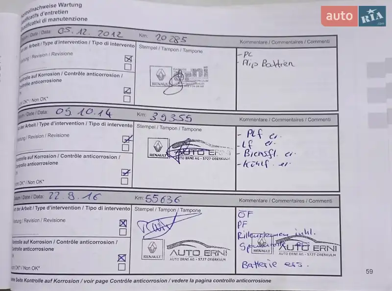 Мінівен Renault Grand Scenic 2010 в Луцьку документ