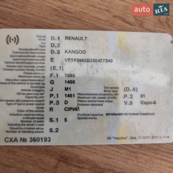 Минивэн Renault Kangoo 2016 в Черновцах