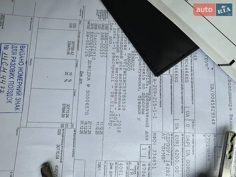 Грузовой фургон Renault Kangoo 2018 в Хмельницком документ