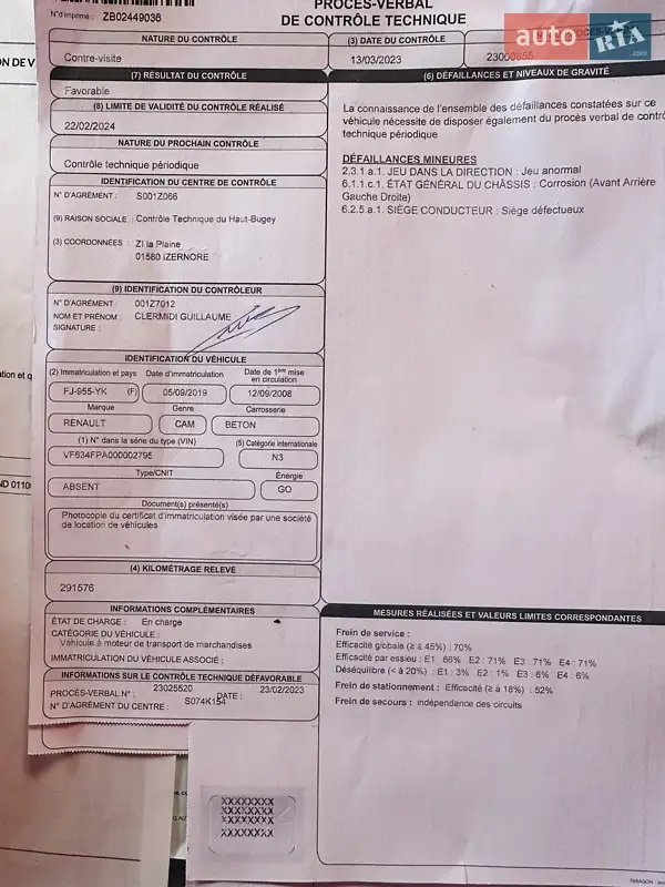 Бетономешалка (Миксер) Renault Kerax 2008 в Тернополе документ 3 фото Бетономешалка (Миксер) Renault Kerax 2008 в Тернополе документ