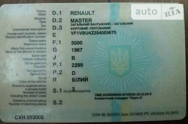 Тентованый Renault Master 2015 в Киеве