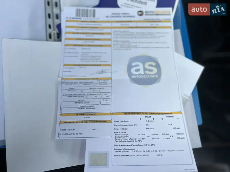 Вантажний фургон Renault Master 2020 в Дубні документ