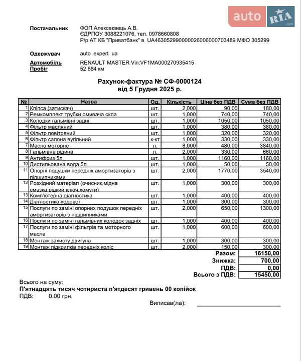 Вантажопасажирський фургон Renault Master 2023 в Києві