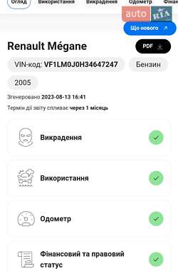 Седан Renault Megane 2005 в 