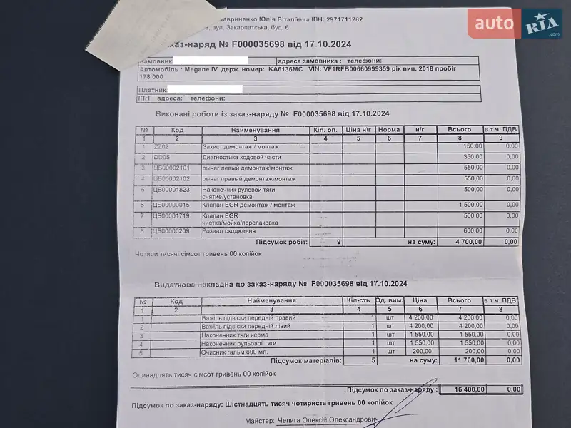 Универсал Renault Megane 2018 в Киеве документ 5 фото Универсал Renault Megane 2018 в Киеве документ