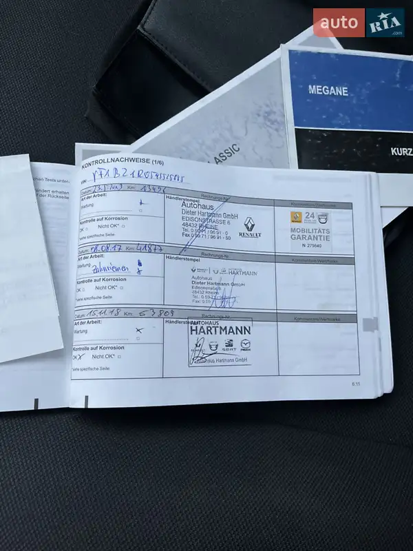 Хэтчбек Renault Megane 2011 в Виннице документ 2 фото Хэтчбек Renault Megane 2011 в Виннице документ