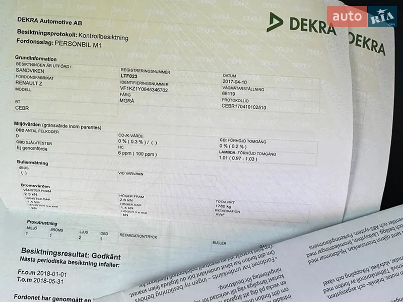 Универсал Renault Megane 2011 в Котельве документ