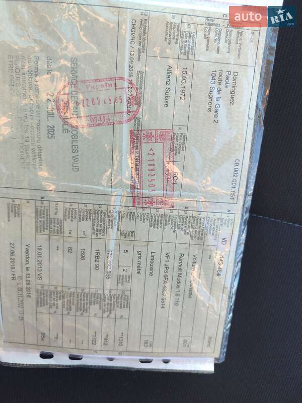 Хетчбек Renault Modus 2012 в Чернівцях фото 19 Хетчбек Renault Modus 2012 в Чернівцях