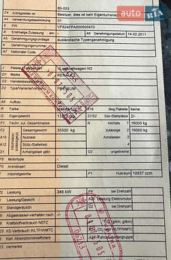 Бетономешалка (Миксер) Renault Premium 2011 в 
