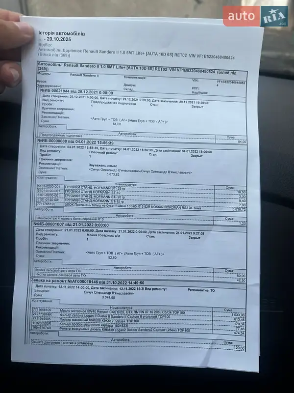 Хэтчбек Renault Sandero 2021 в Одессе документ 3 фото Хэтчбек Renault Sandero 2021 в Одессе документ