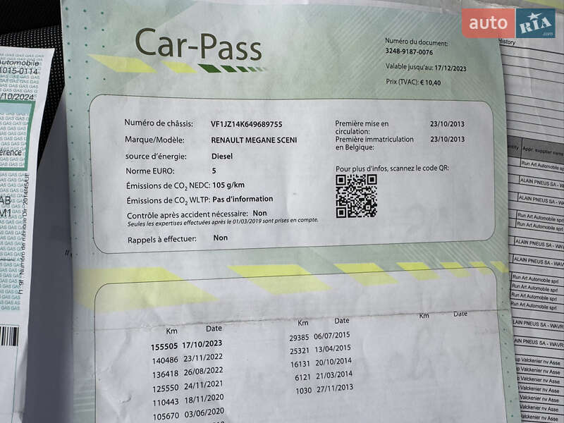 Мінівен Renault Scenic 2013 в Луцьку