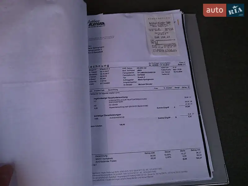 Минивэн Renault Scenic 2004 в Луцке документ