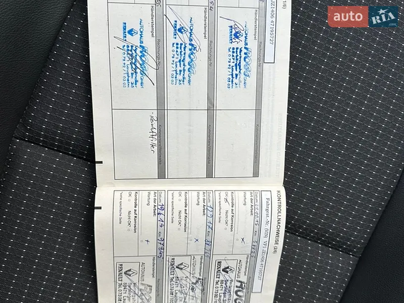 Минивэн Renault Scenic 2012 в Виннице документ