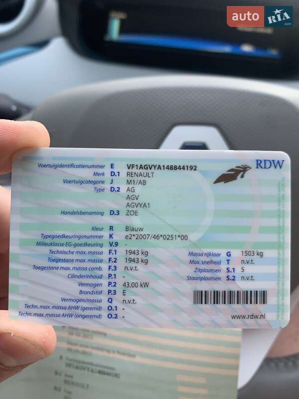 Хэтчбек Renault Zoe 2013 в Дубно