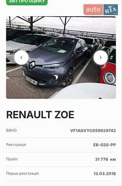 Хэтчбек Renault Zoe 2018 в 
