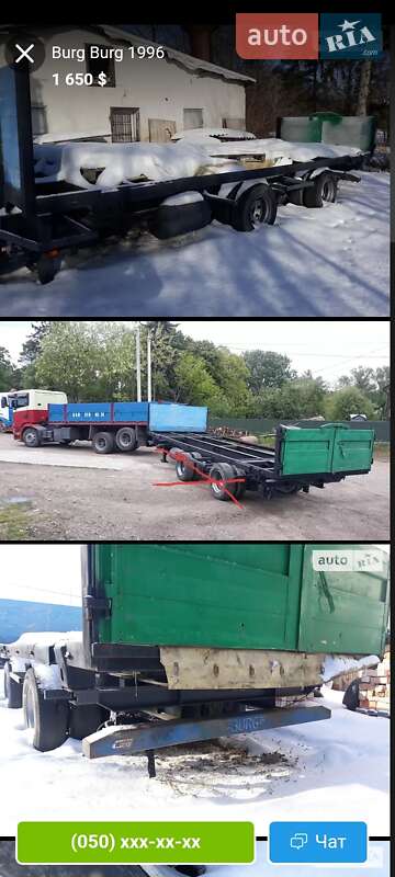 Тентований борт (штора) - прицеп Renders SAF 1992 в Чернівцях