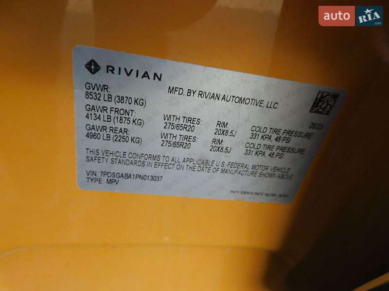 Позашляховик / Кросовер Rivian R1S 2023 в Києві
