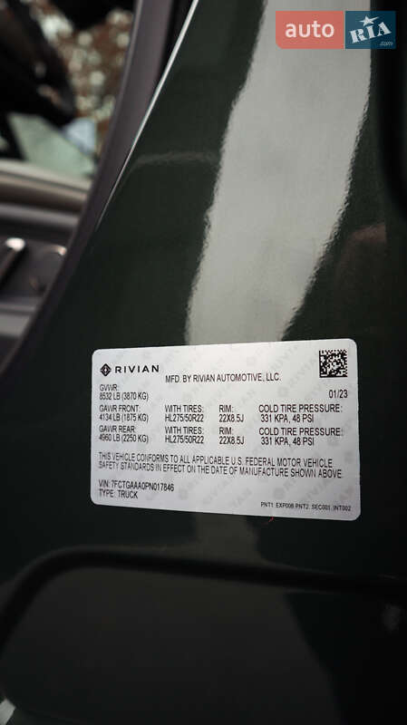 Пикап Rivian R1T 2023 в Виннице фото 36 Пикап Rivian R1T 2023 в Виннице