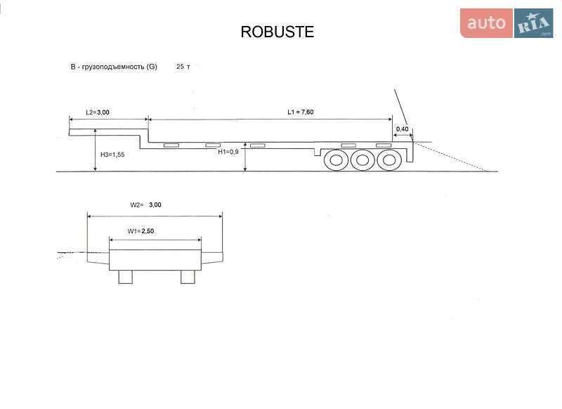Низкорамная платформа Robuste Kaiser 1989 в Шепетовке