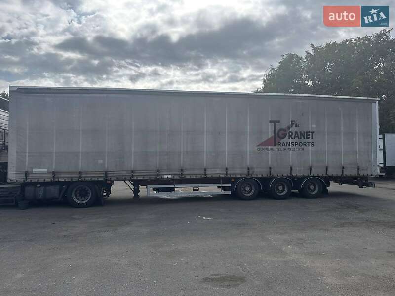 Тентованный борт (штора) - полуприцеп Samro S338F 2000 в 