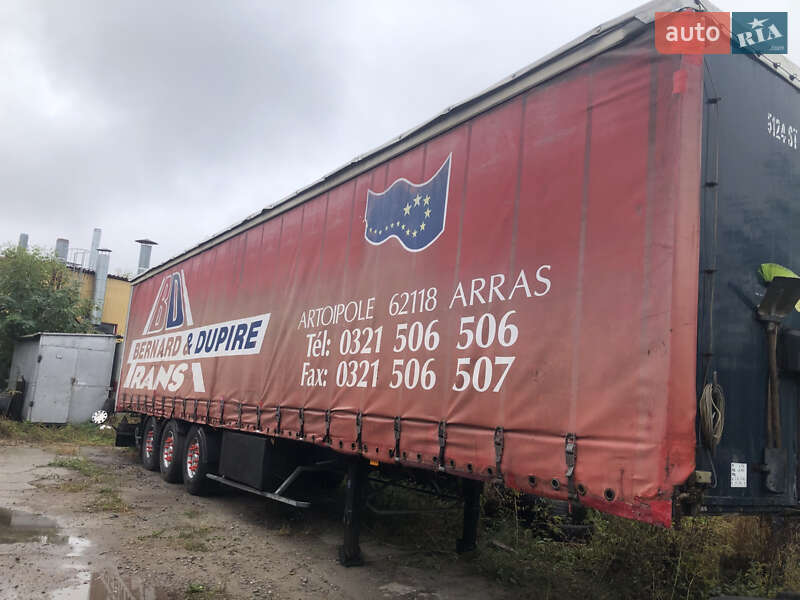Тентований борт (штора) - напівпричіп Samro S338SH 1999 в Кам'янському