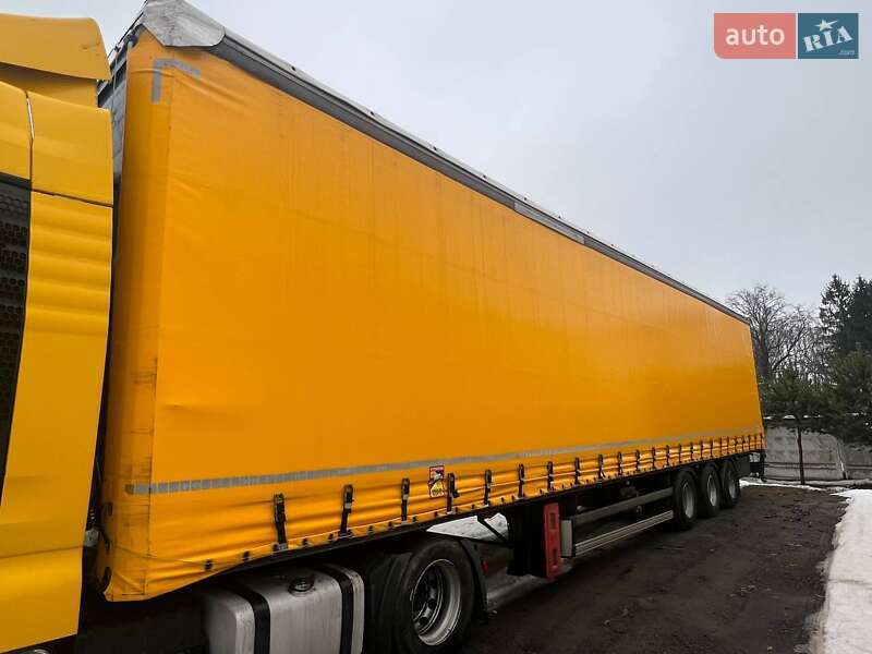 Тентованный борт (штора) - полуприцеп Samro ST 2011 в Любомле