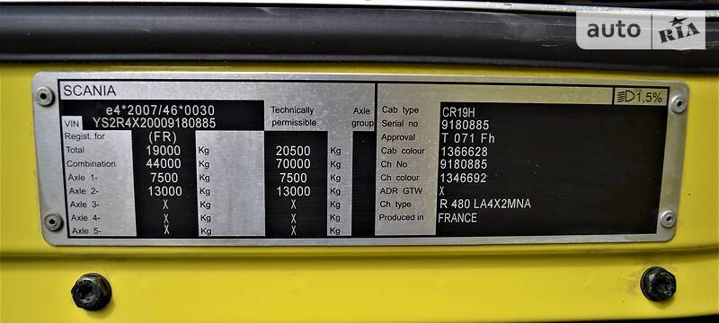 Тягач Scania R 480 2013 в Львове