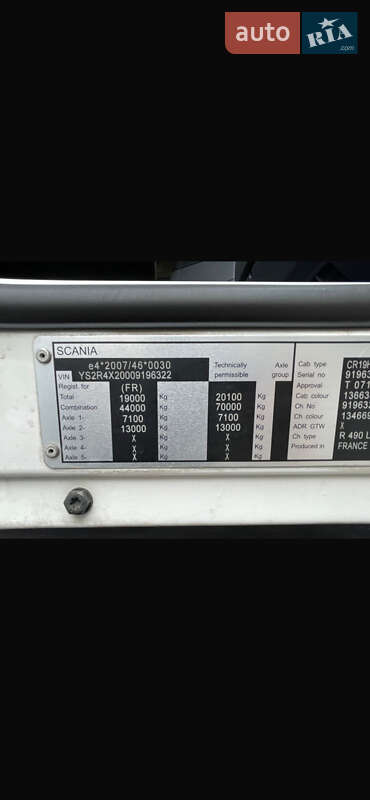 Тягач Scania R 490 2015 в Ровно фото 44 Тягач Scania R 490 2015 в Ровно