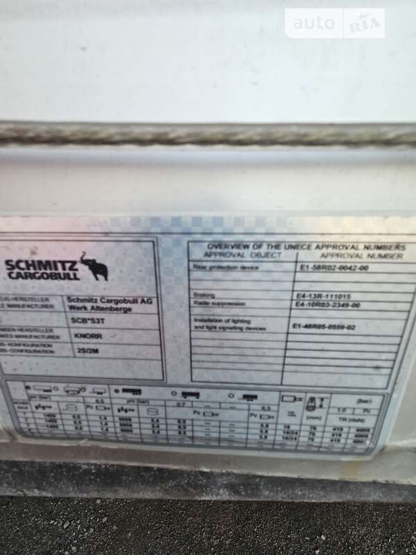 Тентованный борт (штора) - полуприцеп Schmitz Cargobull Cargobull 2013 в Ужгороде