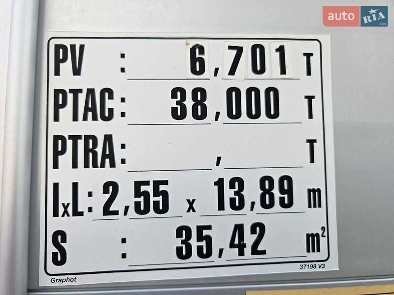 Тентований борт (штора) - напівпричіп Schmitz Cargobull Cargobull 2015 в Надвірній