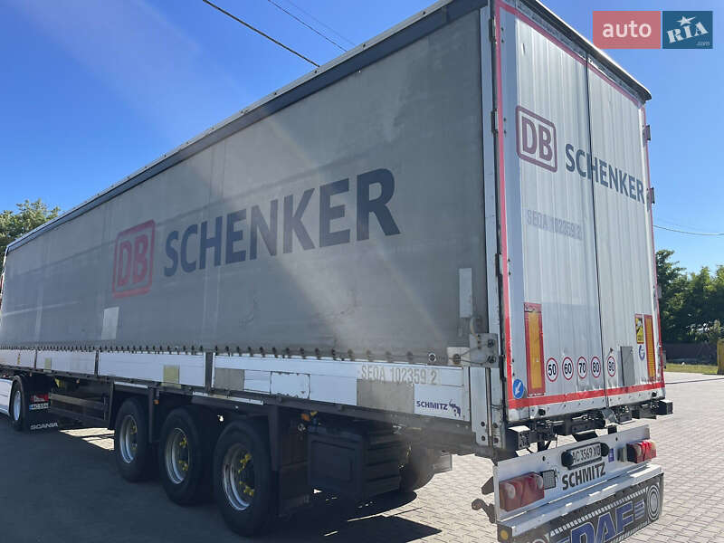 Тентованный борт (штора) - полуприцеп Schmitz Cargobull S01 2010 в Вараше