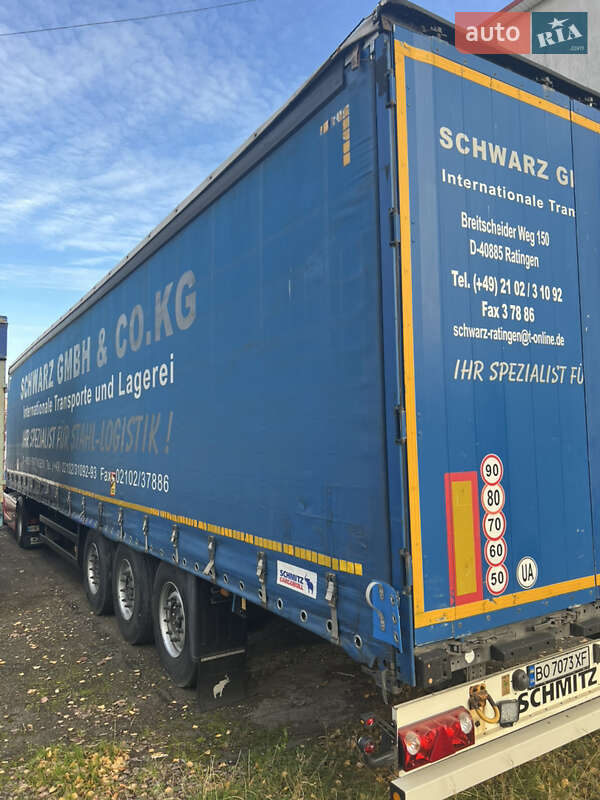 Тентований борт (штора) - напівпричіп Schmitz Cargobull S01 2011 в Зборові
