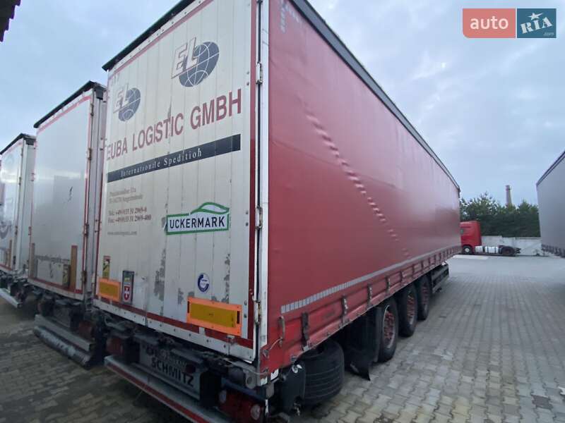 Тентованный борт (штора) - полуприцеп Schmitz Cargobull SAF 2008 в Луцке