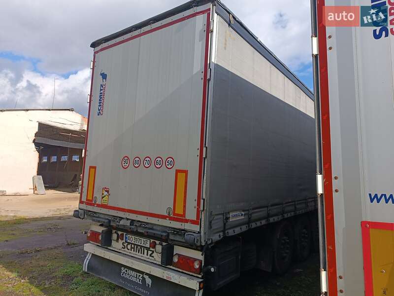 Тентованный борт (штора) - прицеп Schmitz Cargobull SAF 2012 в Ужгороде