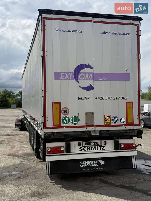 Тентованный борт (штора) - полуприцеп Schmitz Cargobull SCB S3T 2014 в 