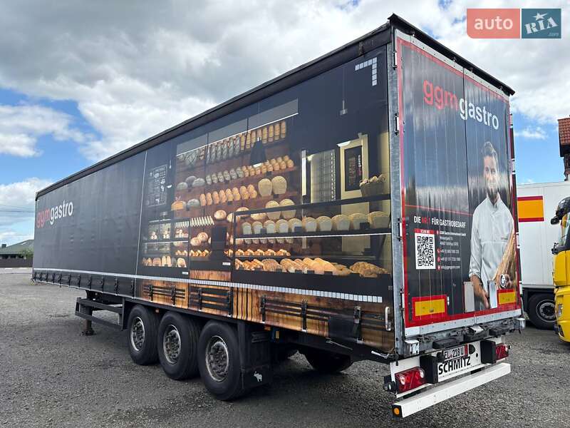 Тентований борт (штора) - напівпричіп Schmitz Cargobull SCB S3T 2016 в Ковелі