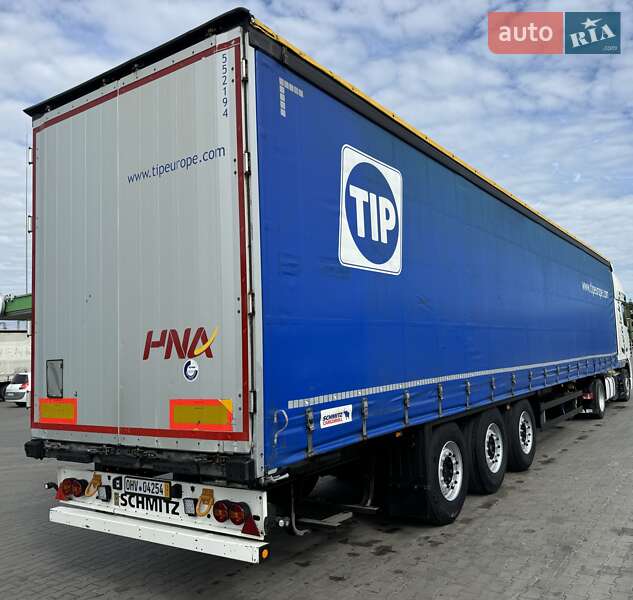 Тентований борт (штора) - напівпричіп Schmitz Cargobull SCB S3T 2014 в 