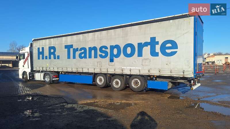 Тентований борт (штора) - напівпричіп Schmitz Cargobull SCB S3T 2014 в Калуші