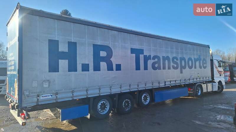 Тентований борт (штора) - напівпричіп Schmitz Cargobull SCB S3T 2014 в Калуші