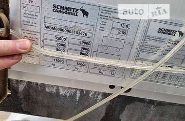 Тентованный борт (штора) - полуприцеп Schmitz S-01 2012 в 