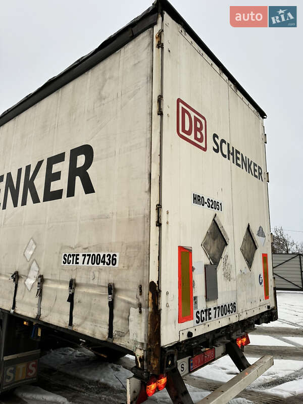 Тентований борт (штора) - напівпричіп Schmitz S-01 2010 в Ратному