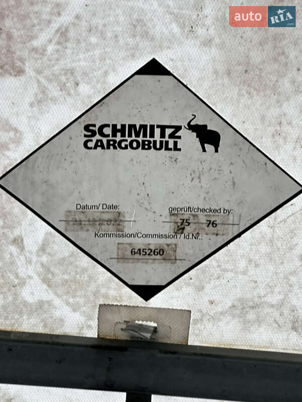 Тентований борт (штора) - напівпричіп Schmitz S-01 2010 в Ратному