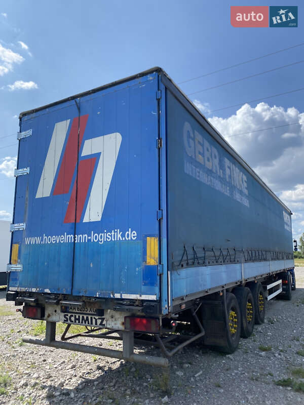 Тентований борт (штора) - напівпричіп Schmitz S-01 2002 в Пилиповичах