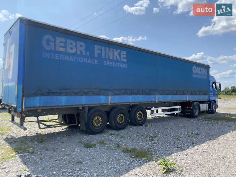 Тентований борт (штора) - напівпричіп Schmitz S-01 2002 в Пилиповичах