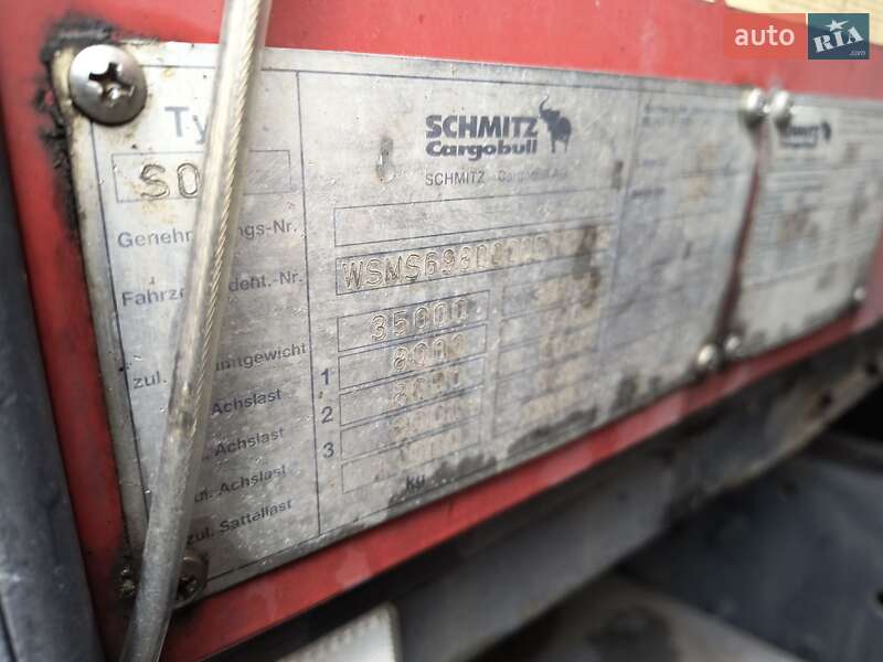 Тентованный борт (штора) - полуприцеп Schmitz S-01 2003 в Киеве фото 12 Тентованный борт (штора) - полуприцеп Schmitz S-01 2003 в Киеве