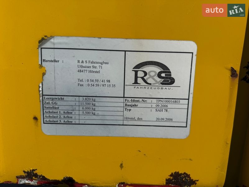Тентованный борт (штора) - полуприцеп Schmitz S-01 2006 в Львове