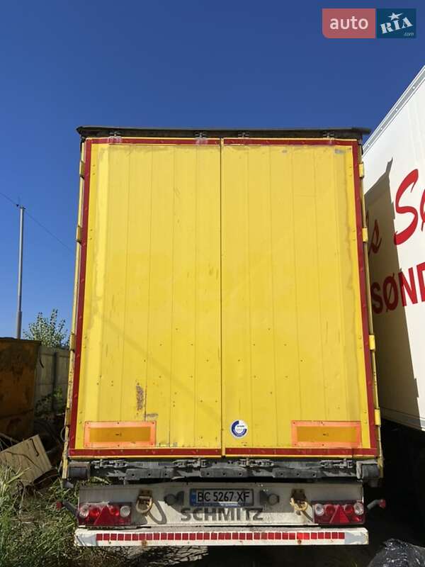 Тентованный борт (штора) - полуприцеп Schmitz SCS 24 2009 в 