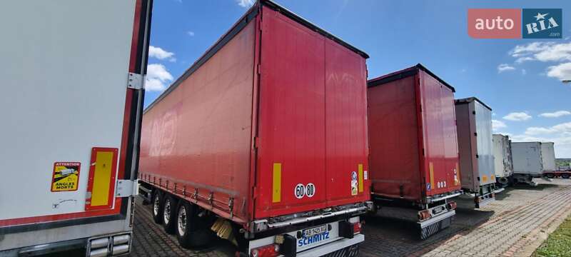 Тентований борт (штора) - напівпричіп Schmitz SCS 24 2012 в Вінниці