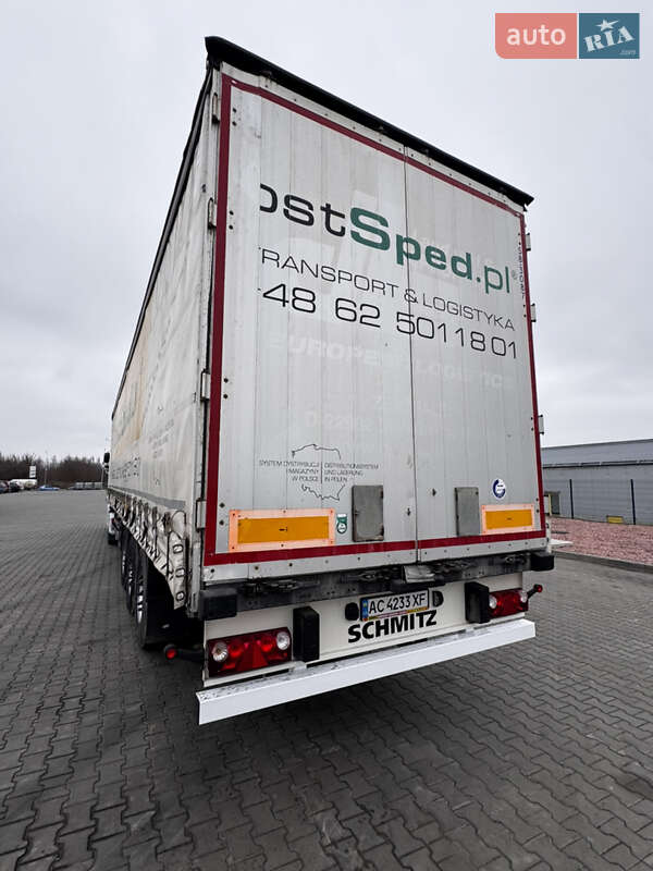 Тентований борт (штора) - напівпричіп Schmitz SCS 24 2013 в Луцьку