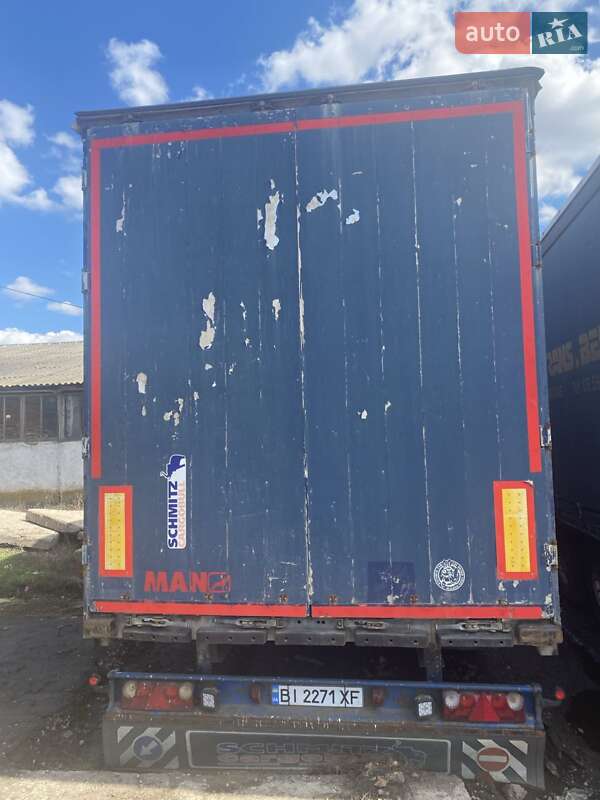 Тентований борт (штора) - напівпричіп Schmitz SCS 24L-1362EB 2005 в Липовій Долині